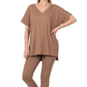 NWT Zenana legging set medium